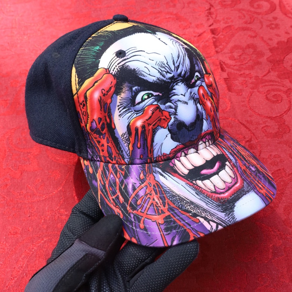 DC Comics The Joker Snapback Hat Mens OSFM Multi Color Excellent Graphic Cap